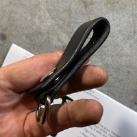 Leather keyfob w/ snap & D-Ring - Thumbnail 6