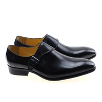   Pointed toe single buckle business casual men's genuine leather formal shoes 2 colors - Thumbnail 3