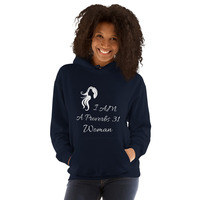 "I Am a Proverbs 31 Woman" Hoodie - Silhouette Design - Thumbnail 2