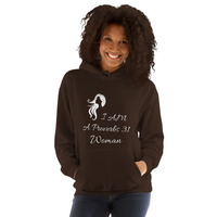 "I Am a Proverbs 31 Woman" Hoodie - Silhouette Design - Thumbnail 3