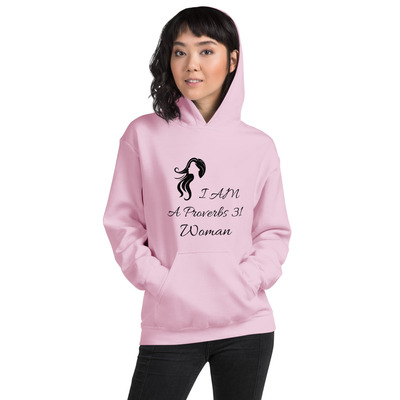 "i am a proverbs 31 woman" hoodie - silhouette design