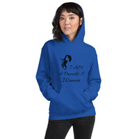 "I am a Proverbs 31 Woman" Hoodie - Silhouette Design - Thumbnail 2