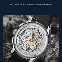 Cadisen Watches Mens 40mm case multi-function automatic mechanical luminous 10ATM business wristwatch C8212 - Thumbnail 4