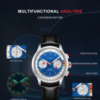 Cadisen Watches Mens 40mm case multi-function automatic mechanical luminous 10ATM business wristwatch C8212 - Thumbnail 3