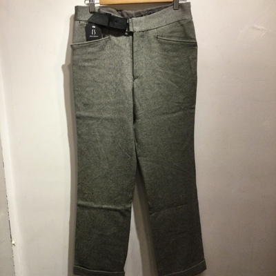 N.hoolywood grey belted boot cut pants 