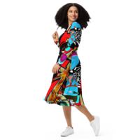 Alternate Swing Midi Dress - Thumbnail 3