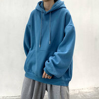 Unisex Hiphop Harajuku Solid Drawstring Hoodie Oversize Outfits Pullover Streetwear Party Y2K 90s Amazing  - Thumbnail 9