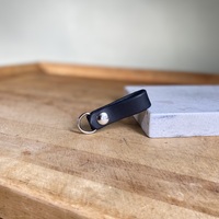 Leather keyfob w/ snap & D-Ring - Thumbnail 3