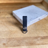 Leather keyfob w/ snap & D-Ring - Thumbnail 4