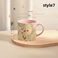 Contrast color mug high temperature resistant drinking cup coffee ceramic mug - Thumbnail 7