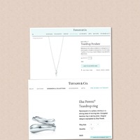 100% Authentic Tiffany @ Co Elsa Peretti® Teardrop Set - Thumbnail 4