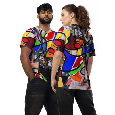 Conventional graffiti unisex sports jersey