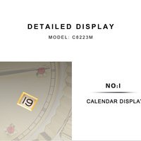 Mens golden watch 36mm case Miyota automatic mechanical 5BAR calendar business wristwatch C8223 - Thumbnail 8