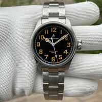 Mens Quartz Pilot Watch 39MM Case VH31 Movement Sapphire Stainless Steel Luminous Business Causal Wristwatch SF740W - Thumbnail 2