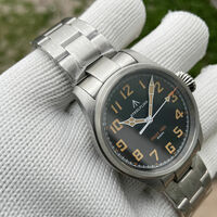 Mens Quartz Pilot Watch 39MM Case VH31 Movement Sapphire Stainless Steel Luminous Business Causal Wristwatch SF740W - Thumbnail 3