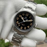Mens Quartz Pilot Watch 39MM Case VH31 Movement Sapphire Stainless Steel Luminous Business Causal Wristwatch SF740W - Thumbnail 4