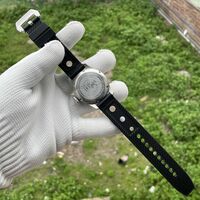 Mens Quartz Pilot Watch 39MM Case VH31 Movement Sapphire Rubber Strap Luminous Business Causal Wristwatch SF740W - Thumbnail 3