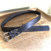1.5” wide Functional Black Leather Belt - Thumbnail 8