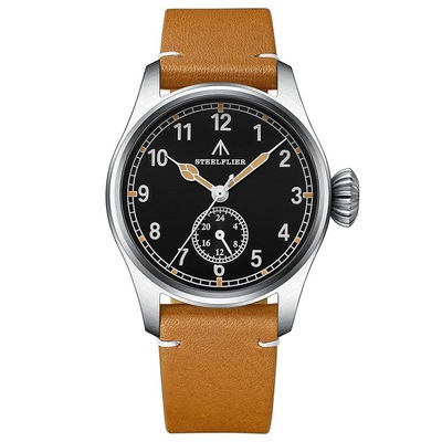 Genuine Leather Strap Mens Quartz Watches 39MM Case VH60 Movement Luminous 20BAR Business Causal Wristwatch SF746