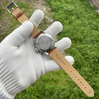 Genuine Leather Strap Mens Quartz Watches 39MM Case VH60 Movement Luminous 20BAR Business Causal Wristwatch SF746 - Thumbnail 3