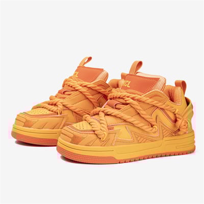 Harauku stree fashion orange sneakers