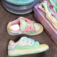 Vintage girl macarons sneakers casual shoes - Thumbnail 2