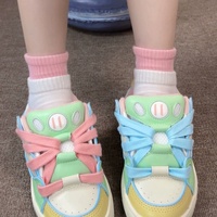 Vintage girl macarons sneakers casual shoes - Thumbnail 1