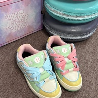 Vintage girl macarons sneakers casual shoes - Thumbnail 4