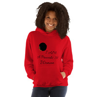 "I Am a Proverbs 31 Woman" Hoodie -Afro Design - Thumbnail 1