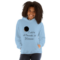 "I Am a Proverbs 31 Woman" Hoodie -Afro Design - Thumbnail 5