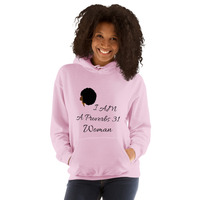 "I Am a Proverbs 31 Woman" Hoodie -Afro Design - Thumbnail 6