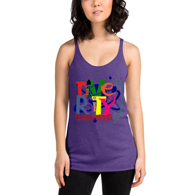 Diversity consciousness racerback tank