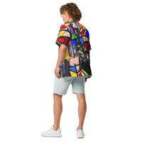 Segments Unisex Buttoned Shirt - Thumbnail 1