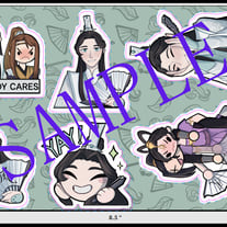 STICKER SHEET OF Wind Master Shi Qingxuan - Heaven Official's Blessing: Tian Guan Ci Fu 