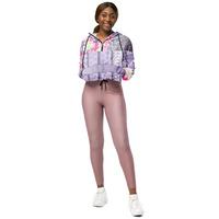 Crushed Flutterby Cropped Windbreaker - Thumbnail 2