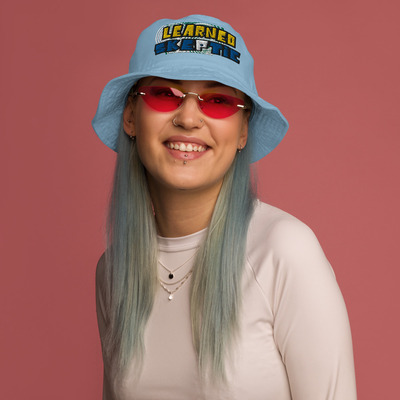 Learned skeptic organic bucket hat