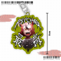 Hakos Baelz Psycho Saikou glittery window keychain - Thumbnail 1