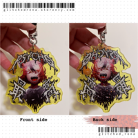 Hakos Baelz Psycho Saikou glittery window keychain - Thumbnail 2