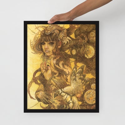 The creation framed poster