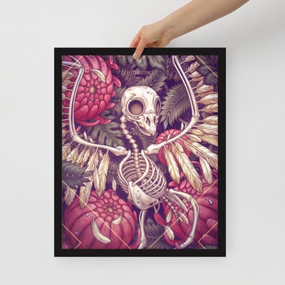 Efflorescence framed poster