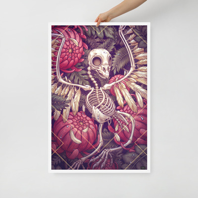 Efflorescence framed poster