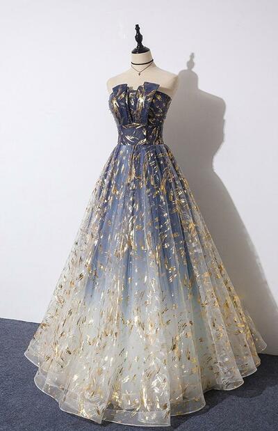 Gorgeous A-line Tulle Prom Dress Party Gowns