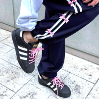 Y2K PINK BOW TRACK PANTS - Thumbnail 1