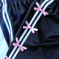 Y2K PINK BOW TRACK PANTS - Thumbnail 5