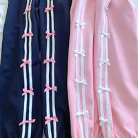 Y2K PINK BOW TRACK PANTS - Thumbnail 6