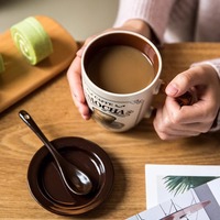 Vintage Coffee Mug With Lid - Thumbnail 5