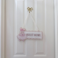 Original design ballet rabbit bear sweet home acrylic brand lace illustration hand-painted room door tag - Thumbnail 5