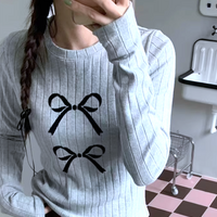 BOW GRAPHIC LONG SLEEVE TEE - Thumbnail 4