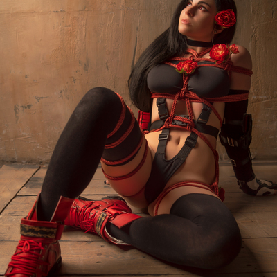 Tifa lockhart in shibari print 3