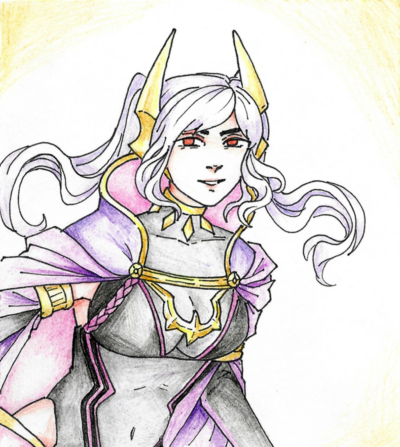 Female Grima Robin [Colored Pencil + Pen Card]